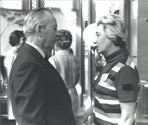 Rita Goodman with Canadian Prime Minister Lester Pierson