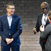 Gene Robinson, Chancellor Jones and Antoinette Burton