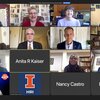 International Women's Day 2021, Zoom panelist grid