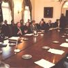 Rita Goodman with President Jimmy Carter in the Cabinet Room of the White House, November 11, 1980
