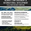 Womens Empowerment in International Development 2016