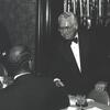 Arnold Goodman accepting an award for service from the National Council of Christians and Jews, May 1980