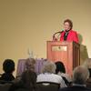 Mary Robinson giving a speech